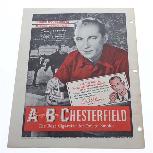 Jack Burke Signed 1950 Bing Crosby National Pro-Am Golf Championship Program JSA ALOA