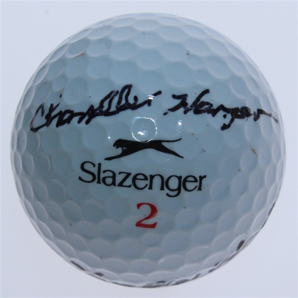 Chandler Harper Signed Scioto Logo Golf Ball - Signed Twice JSA ALOA