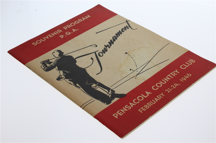 1946 Pensacola Invitational Tournament at Pensacola CC Souvenir Program