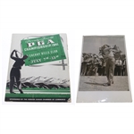 1941 PGA Championship Program Signed by Horton Smith Plus Vic Ghezzi Signed Photo JSA ALOA