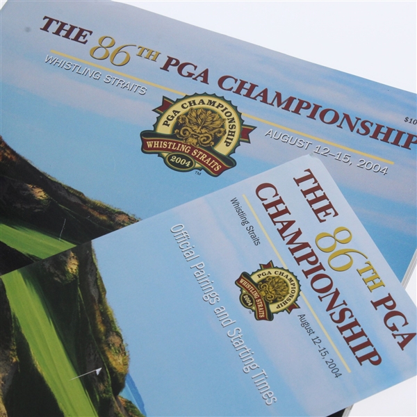 2004 PGA Championship at Whistling Straits Program & Pairing Sheet/Spec Guide