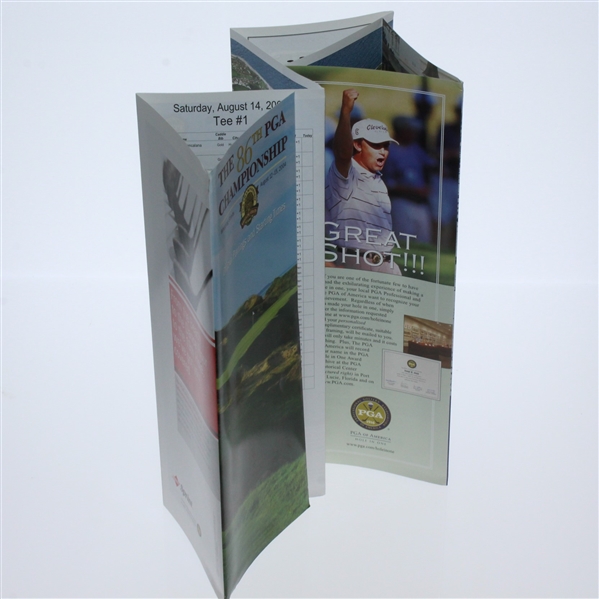 2004 PGA Championship at Whistling Straits Program & Pairing Sheet/Spec Guide