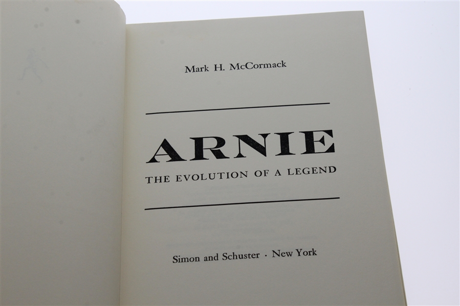 Arnold Palmer & Mark McCormack Signed 'Arnie: The Evolution of a Legend' Book JSA ALOA