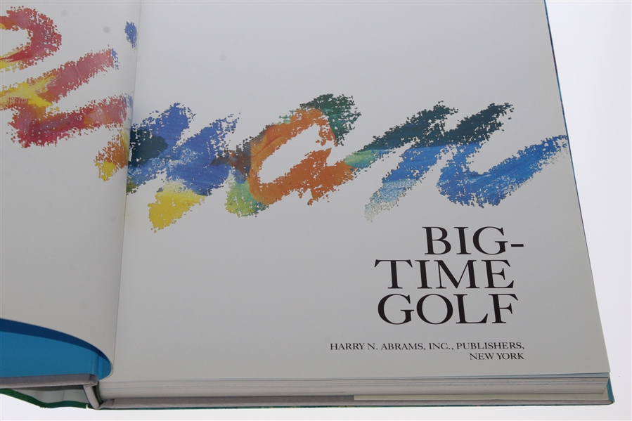 Leroy Neiman Signed 'Big Time Golf' 1992 Book JSA ALOA