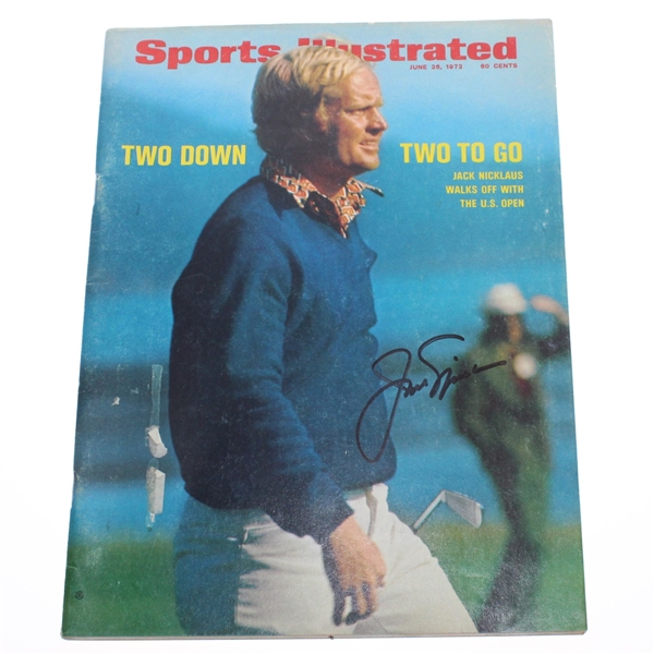 Jack Nicklaus Signed June 26, 1972 Sports Illustrated Magazine JSA #P36688