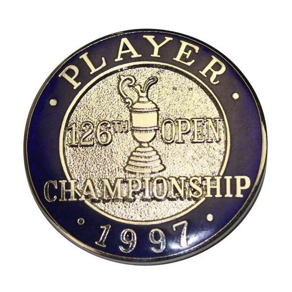 1997 Open Championship at Royal Troon Contestant Badge - Steve Jones Collection