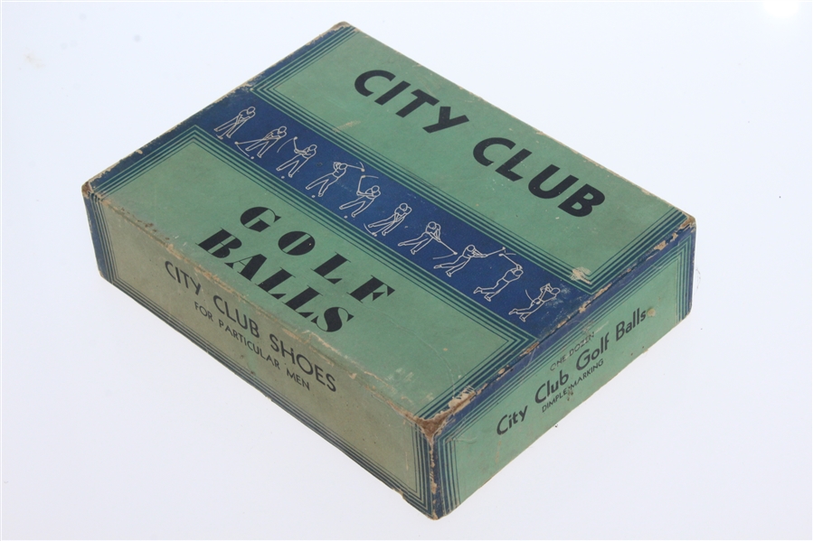 City Club 'For Particular Men' Dozen Golf Balls - Box Only - Roth Collection