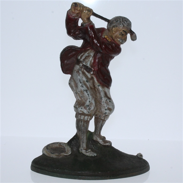 Vintage Solo Golfer Back Swing Iron Bookend - Roth Collection