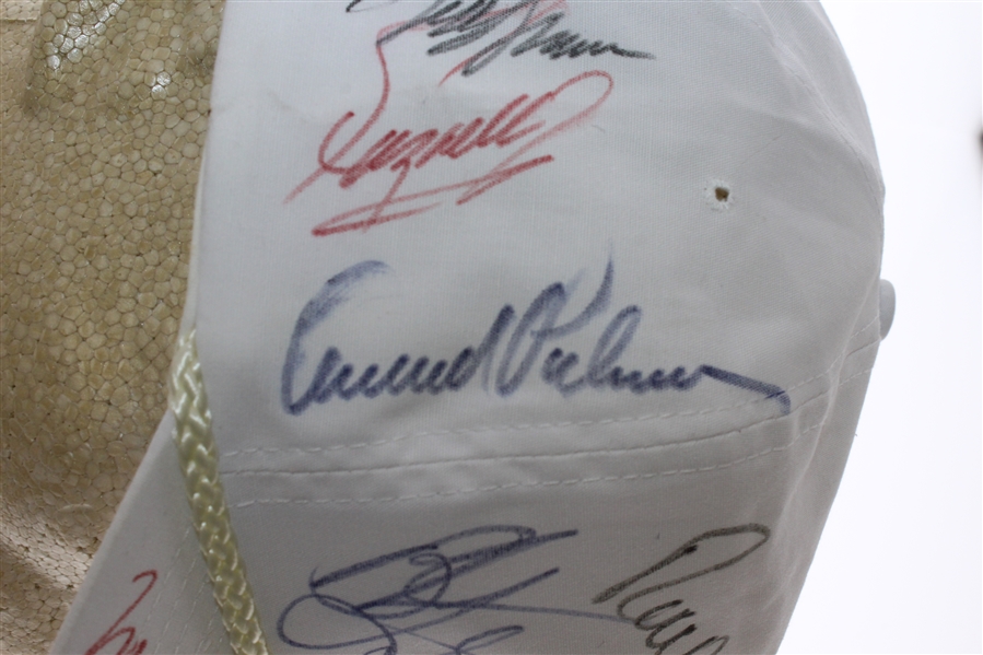 Multi Signed 1993 Fred Meyer Challenge Hat and Ticket - Palmer, Mickelson, Watson, and More JSA ALOA
