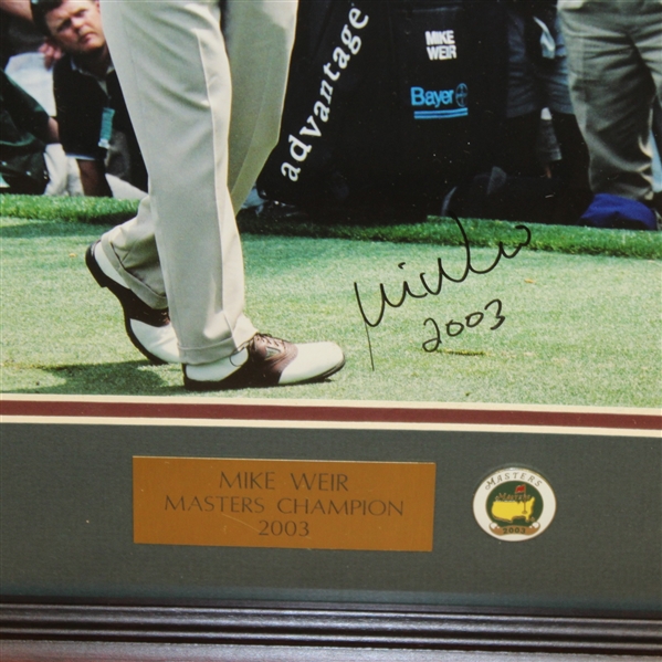 Mike Weir Signed Masters Shot Display with Notation - Framed JSA ALOA