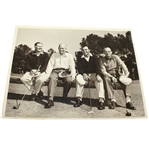 Ben Hogan, Byron Nelson, Pres. Eisenhower & Cliff Roberts - Bens Personal Morgan Fitz Original Photo - 4/14/1953
