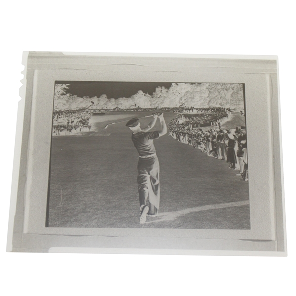 Ben Hogan's Response The Shot Was Made With A One Iron & Crystal Clear Negative From 1950 U.S. Open JSA ALOA