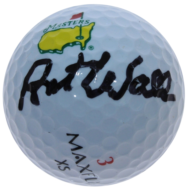 Art Wall Signed Masters Logo Golf Ball JSA ALOA