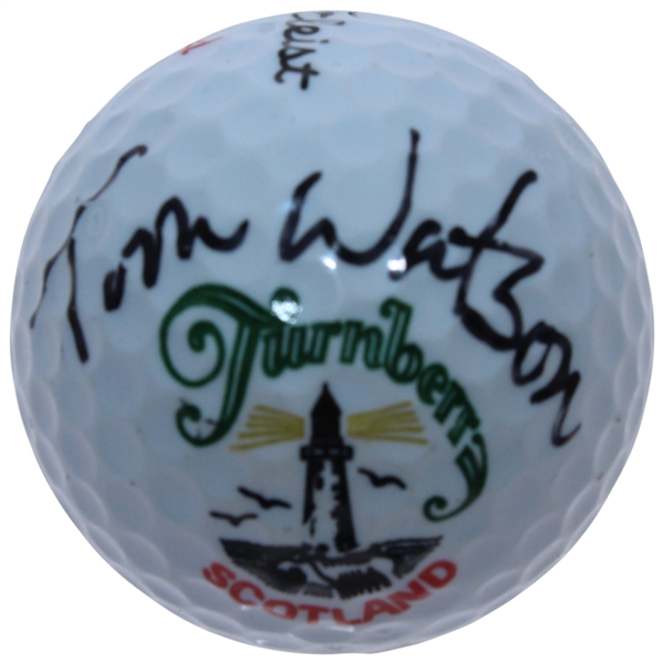 Tom Watson Signed Turnberry Logo Golf Ball JSA ALOA