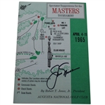 Jack Nicklaus Signed 1965 Masters Spectator Guide - Jacks Second Masters Win JSA ALOA