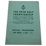 1948 Open Championship at Muirfield Friday Program - Henry Cotton Win