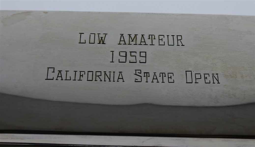 Al Geiberger's 1959 California State Open Sterling Silver Low Amateur Trophy 