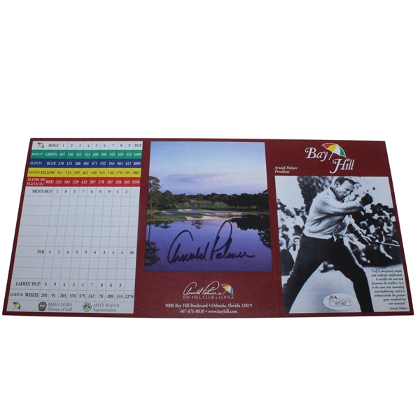 Arnold Palmer Signed Bay Hill Club and Lodge Scorecard JSA #H71382