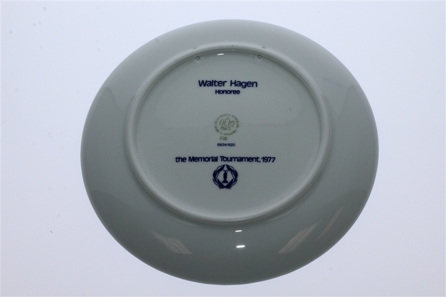 Walter Hagen 1977 Memorial Tournament Ltd Ed Porcelain Honoree Plate