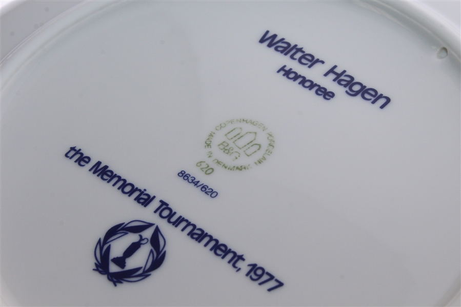 Walter Hagen 1977 Memorial Tournament Ltd Ed Porcelain Honoree Plate