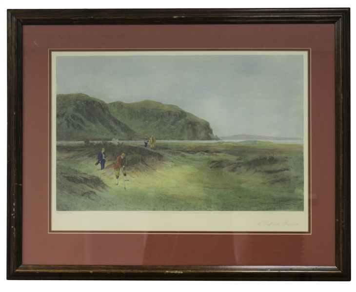 'A Difficult Bunker' Douglas Adams Print - Framed - Roth Collection