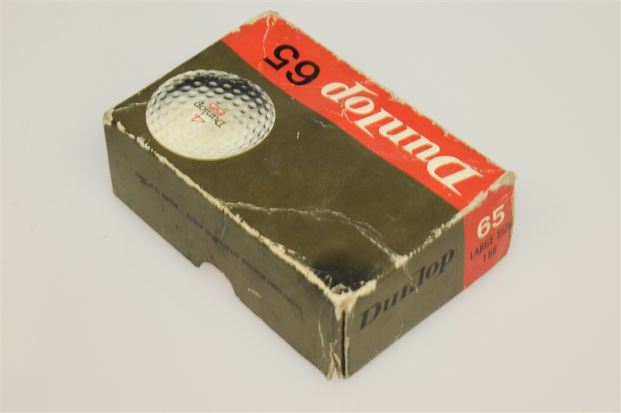 Dunlop 65 Golf Balls - Four Wrapped and the Box - Roth Collection
