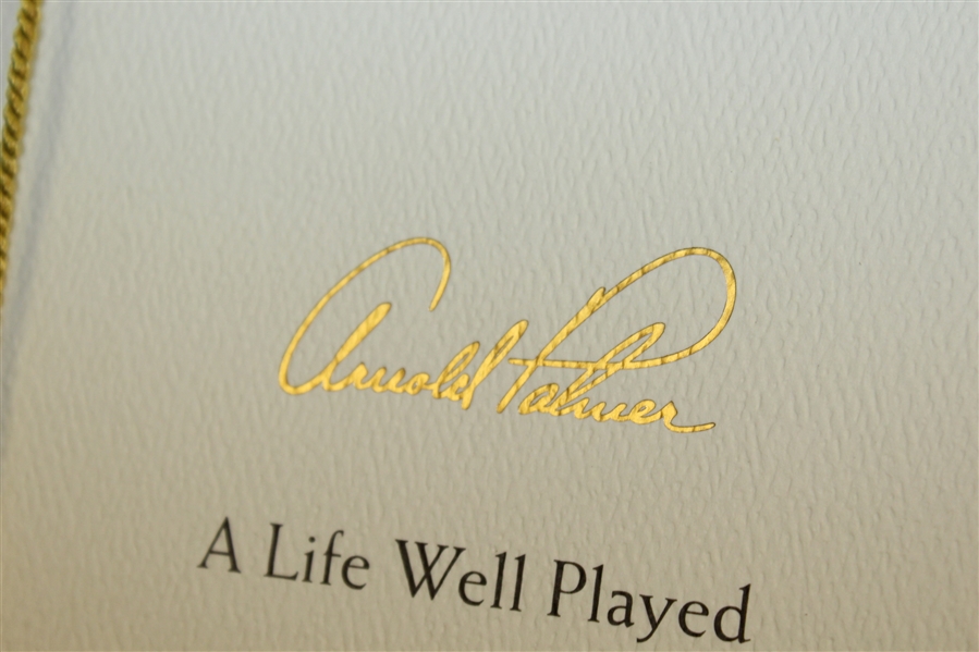Arnold Palmer Memorial Funeral Service Program