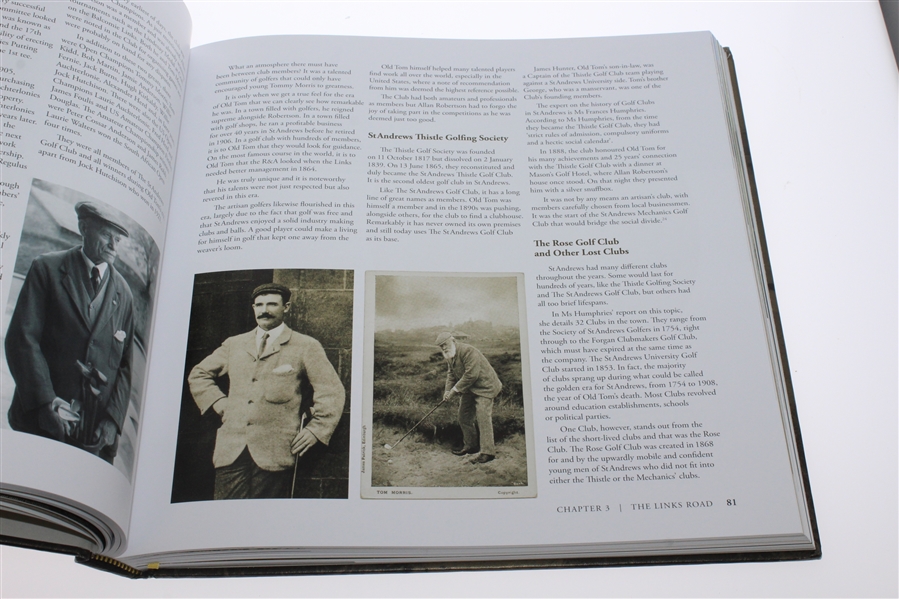 'St. Andrews in the Footsteps of Old Tom Morris' Ltd Ed Book by Roger McStravick