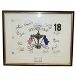 2008 Ryder Cup Flag Signed by United States Team & Captain - Framed JSA ALOA