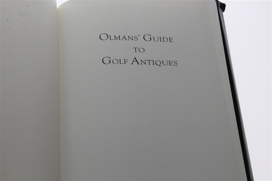 Olman's Guide to 'Golf Antiques & Other Treasures of the Game' Book