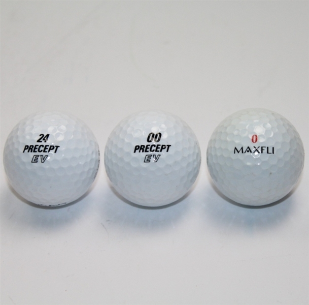 Lot of Three Personal Player Golf Balls - Nick Faldo, Greg Norman, and Ray Floyd