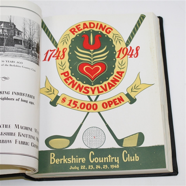 5 Reading Open Programs (1947-1951) & 1953 Ryder Cup Challenge Matches Program - All Bound