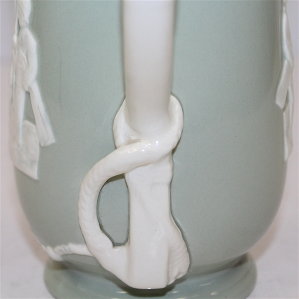 Copeland Spode Pitcher - Golfer and Caddy - R. Wayne Perkins Collection