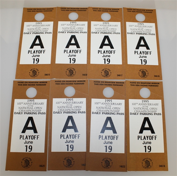 1995 US Open Assorted Tickets, Parking Passes, Voucher