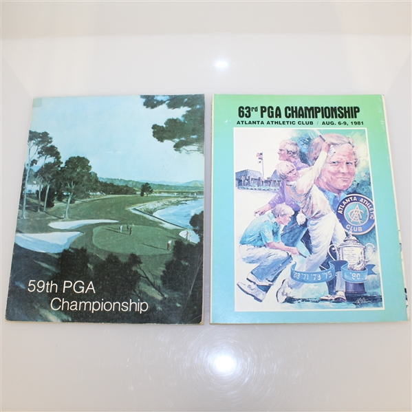 Two PGA Championship Programs - 1977 and 1981