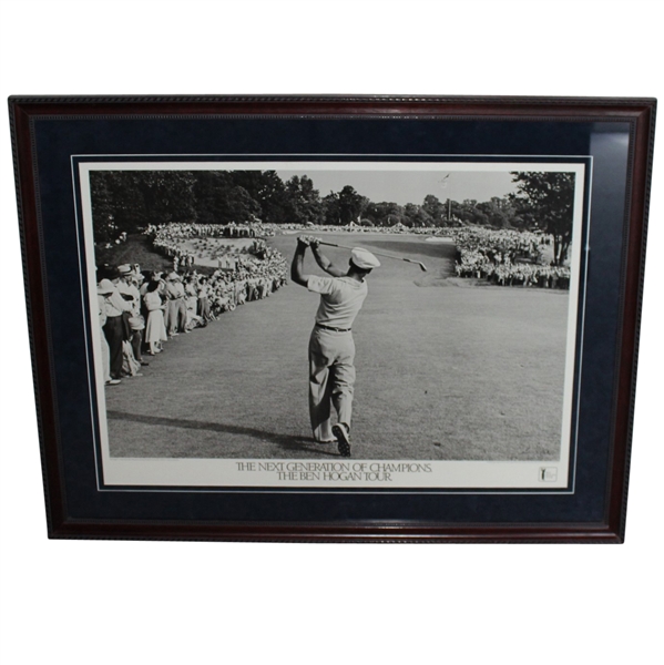 The Ben Hogan Tour Promotion Large 1950 US Open 1-Iron Shot - Framed  