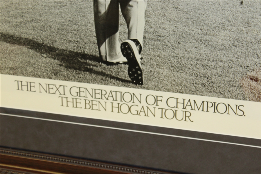 The Ben Hogan Tour Promotion Large 1950 US Open 1-Iron Shot - Framed  