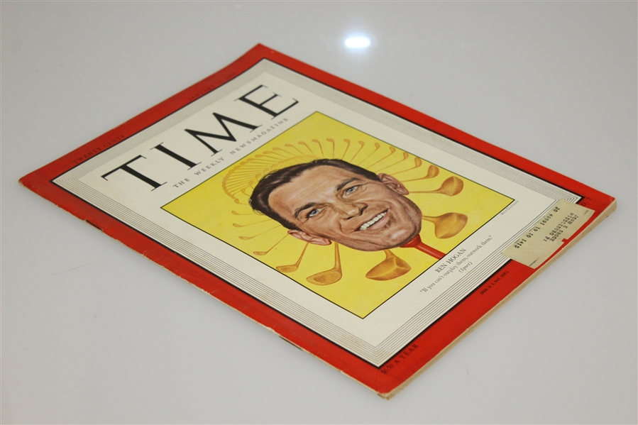 1949 TIME January Magazine with Ben Hogan on Cover - Great Condition