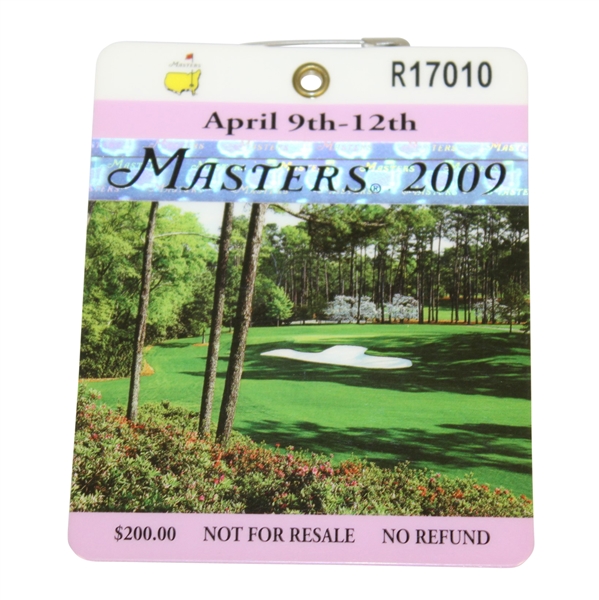 2009 Masters Tournament Badge #R17101 - Angel Cabrera Winner
