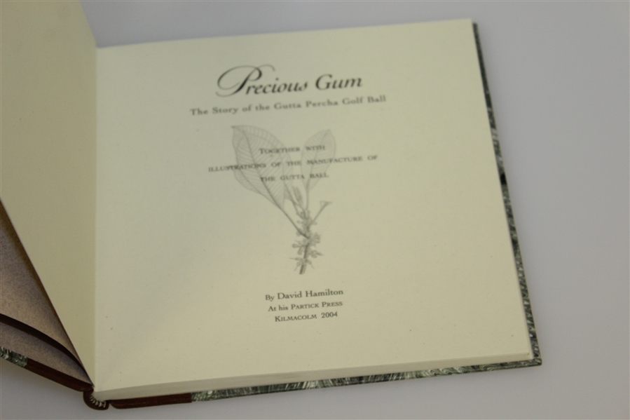 'Precious Gum - The Story of the Gutta Ball' Boxed Ltd. Ed. Book with Ball Making Presentation Items