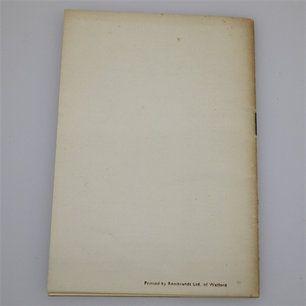 1934 'Golf Methods of the Masters' Booklet by James C. MacBeth