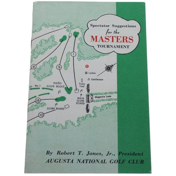 1955 Masters Spectator Guide - Cary Middlecoff Win