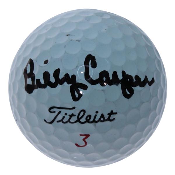 Billy Casper Signed Golf Ball JSA ALOA