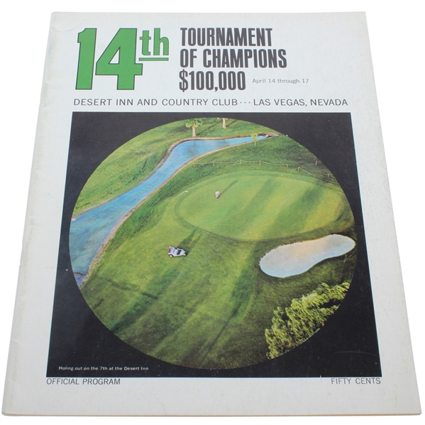 1966 Tournament of Champions Program - Arnold Palmer Win