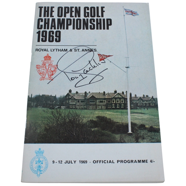 Tony Jacklin Signed 1969 Open Championship at Royal Lytham & St. Annes Program JSA ALOA
