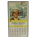 Sam Snead Great Moments in Sports January 1957 Calendar Page - Large