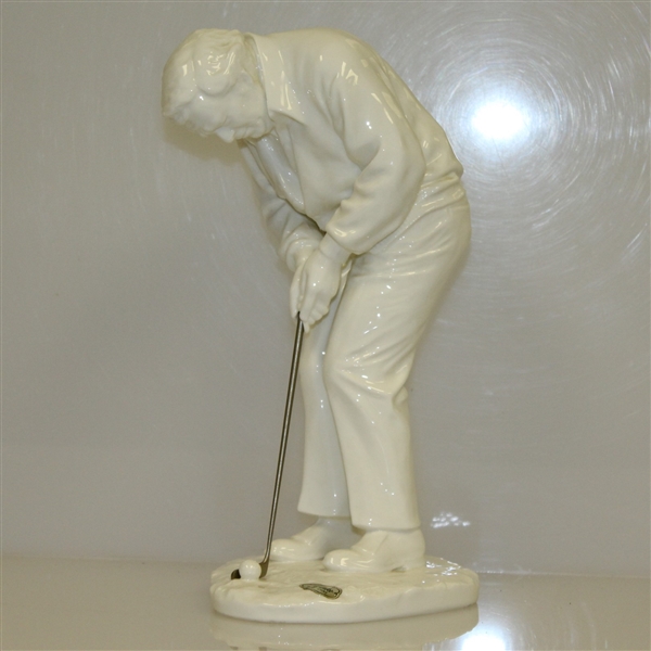 Arnold Palmer Signed Ltd Ed Noritake China Putting Statue Display JSA ALOA