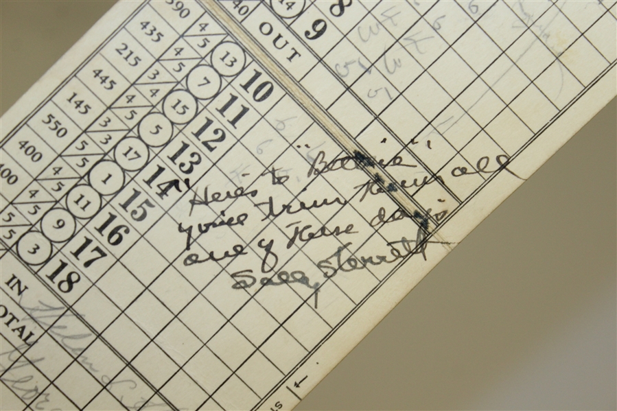 1930's Miami Biltmore CC Scorecard Signed by Helen Hicks, O Hill, Georgia Coleman (Tough Sig) JSA ALOA