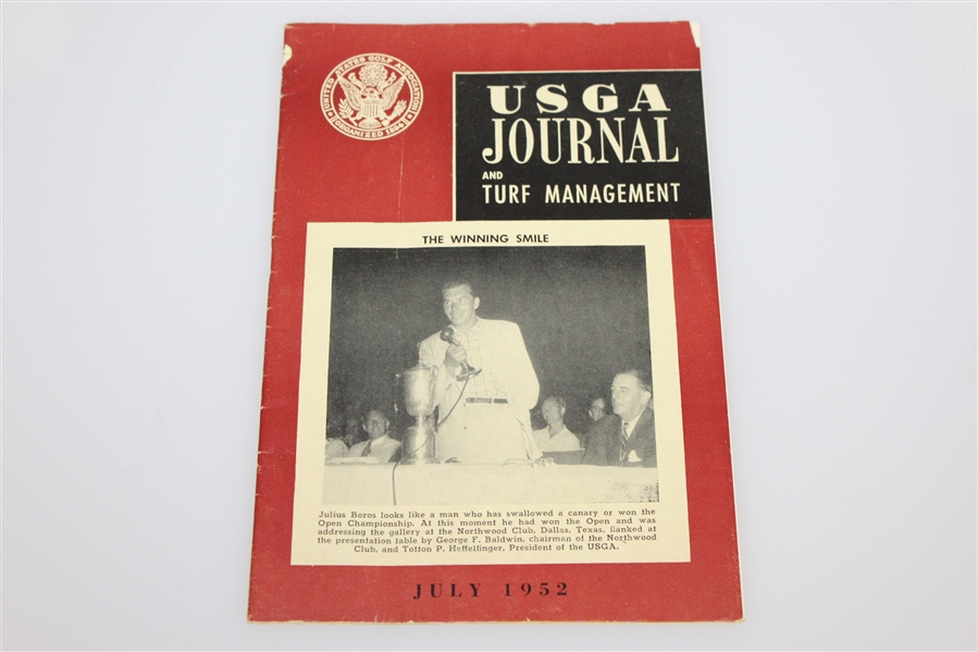 Lloyd Mangrum Estate Items: Personal Lighter, USGA to Mangrum Letter, & 1952 USGA Journal