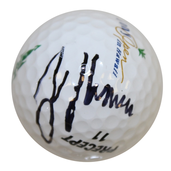 Justin Thomas Signed Sony Open Logo Golf Ball - Shot a 59 JSA ALOA